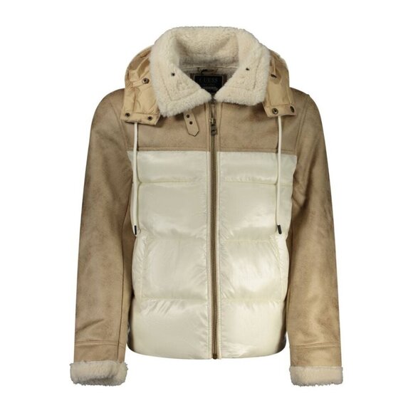 Guess Jeans Guess Jeans Beige Polyester Jacket/XL/Beige - Picture 1 of 2